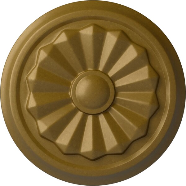 Ekena Millwork Olivia Ceiling Medallion (Fits Canopies up to 2 1/8"), Hand-Painted Gold, 7 7/8"OD x 1 1/8"P CM07OLGLS - main